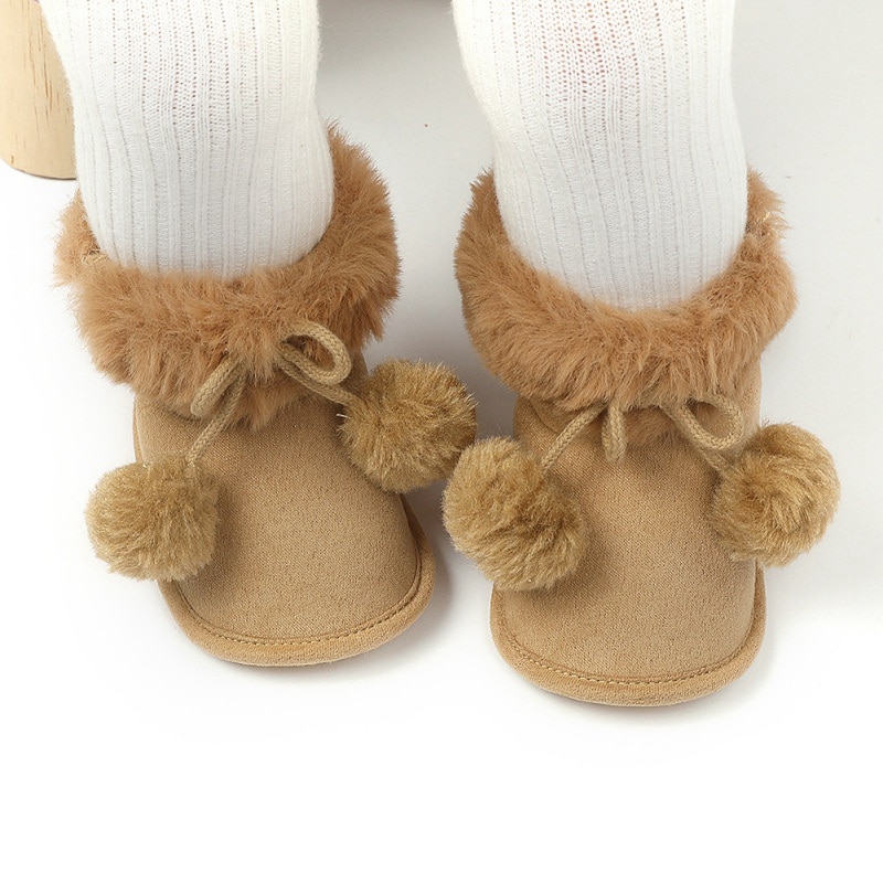Baby Schoenen Winter Zuigelingen Baby Meisje Laarzen Mode Katoen Laarzen Casual Babyschoenen Boot Antislip Zachte Tong Schoenen fit 0-18M
