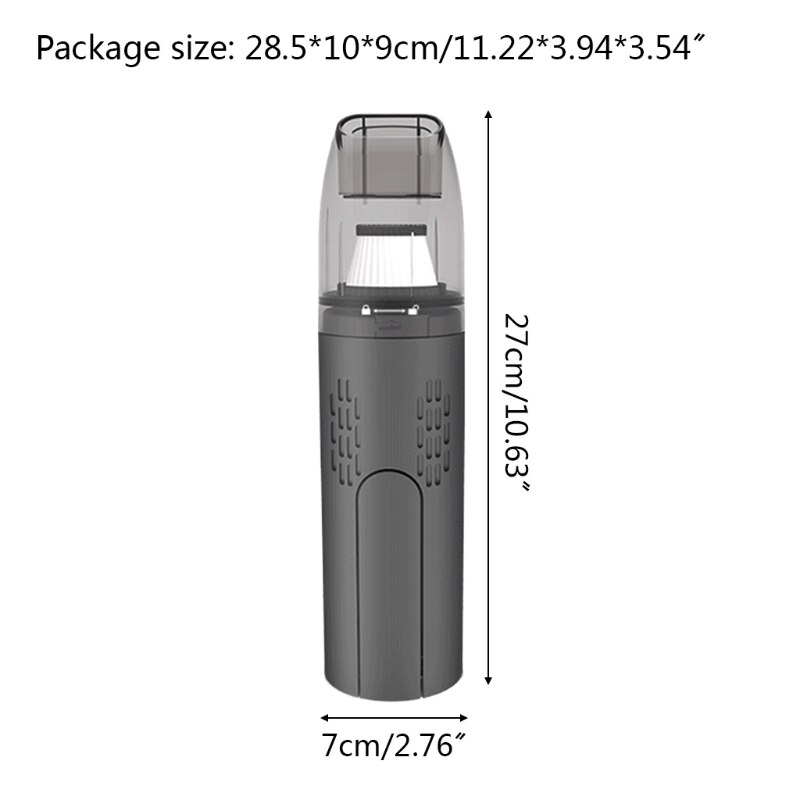 Handheld Vacuum USB Rechargeable Carpet Cleaner Lightweight Portable Trash Garbage Remover Cleaning for Car Home Use