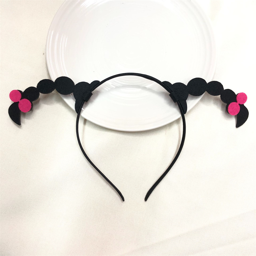 Interesantes trenzas DIY diademas Tiktok divertida diadema para mujeres hombres broma práctica sombrerería de accesorios para el cabello: Rojo
