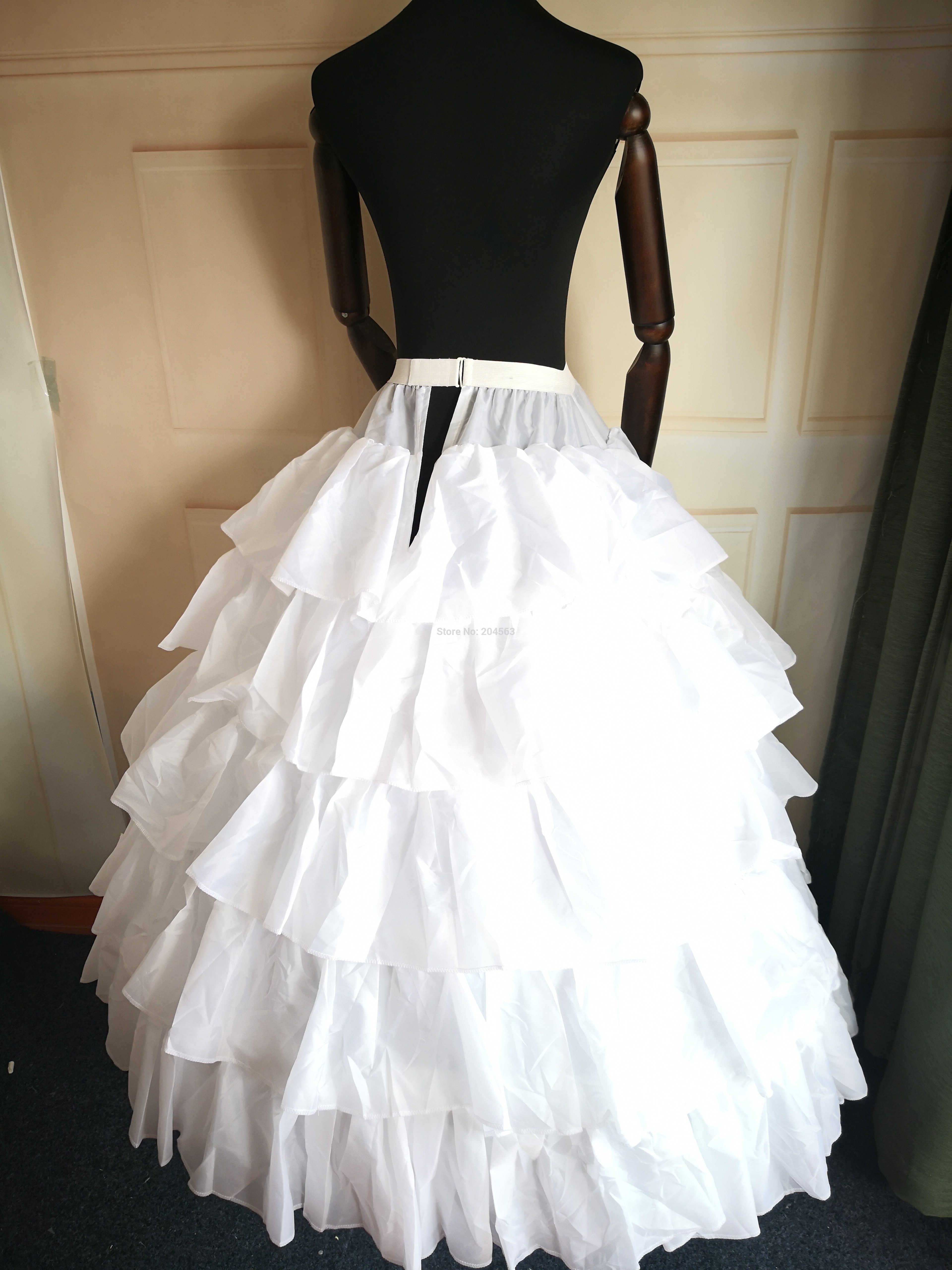 5-HOOP 5-LAYER PETTICOAT Petticoats for Wedding Dress Skirt Wedding Accessories
