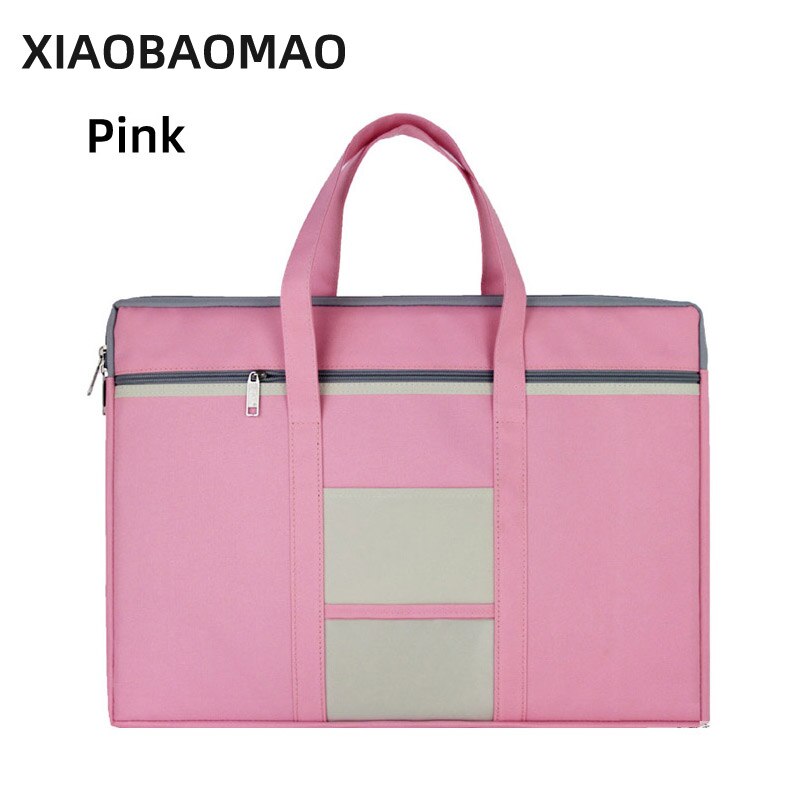 A3 Document Bag Large Capacity Double Layer Zip Storage Bags file bag Filing Products Pocket Folder Office School Supplies