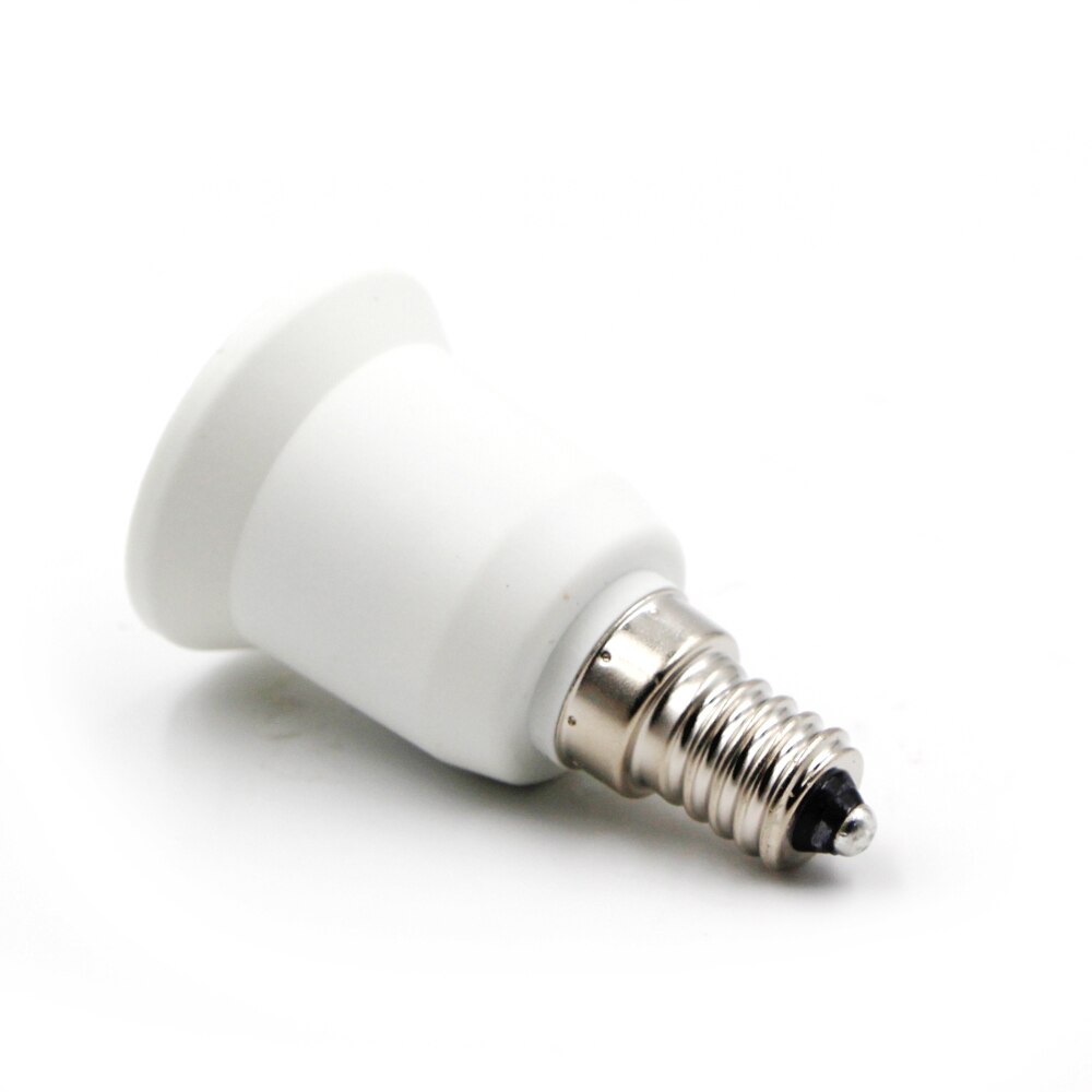 E14 til e27 utgangspunkt adapter omformer sokkel holder bytte  ac110v 220v ledet lys lampe pære brannsikker flammehemmende til ledet pære