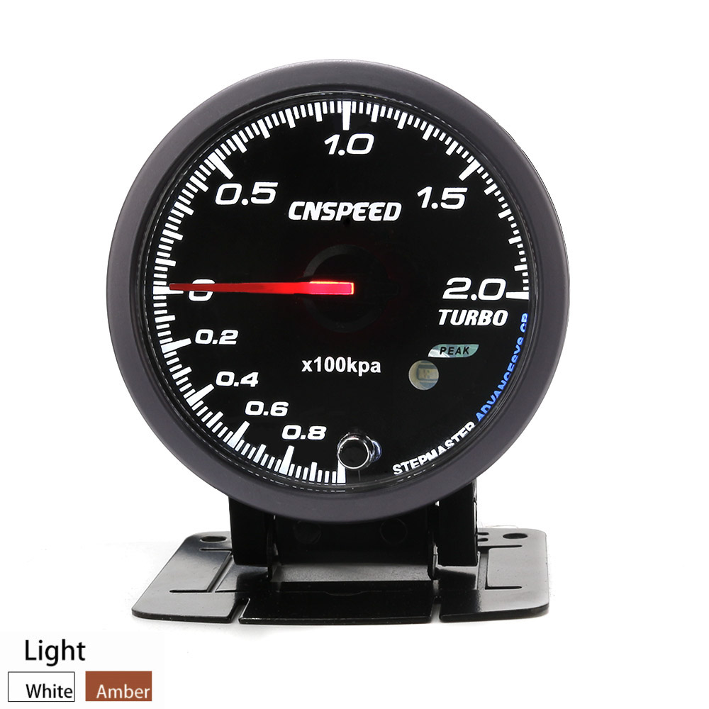 Cnspeed 60mm 12v bil turbo boost gauge 2 bar + justerbar turbo boost controller kit med sensor belysning  yc101411