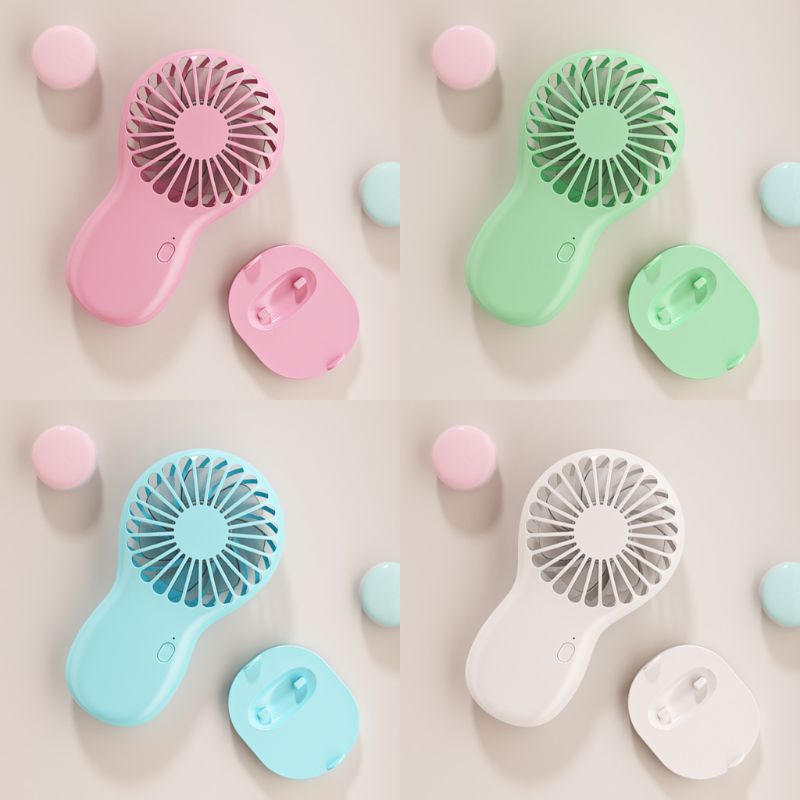 Oplaadbare Mini Draagbare Pocket Fan Telefoon Houder Cool Air Hand Held Reizen Koeler Koelventilator Voor Kantoor Outdoor thuis