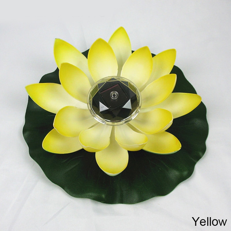 Solar- Blume Licht Lotus bilden LED Schwimm Teich Garten Brunnen Schwimmbad Lampe Realistische LED Helle Unterwasser Lampen