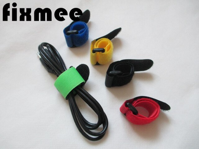Lot de 10 sangles auto-adhésives en Nylon, 30cm de long et 2cm de large, organiseur de câbles réutilisable pour télévision et PC