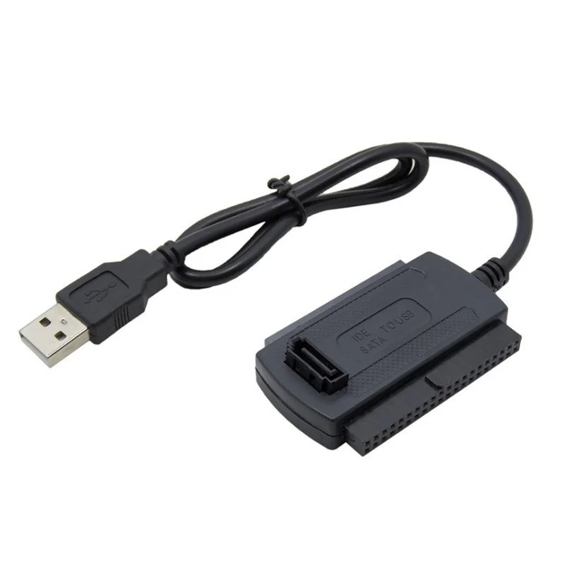 USB 2.0 To IDE SATA Adapter Converter Cable with Power Supply for 2.5 3.5 Hard Drive Disk Hdd USB IDA Sata Aadapter