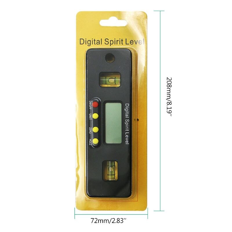 Magnetic Horizontal Angle Meter Electronic Digital Protractor Level Inclinometer B85C