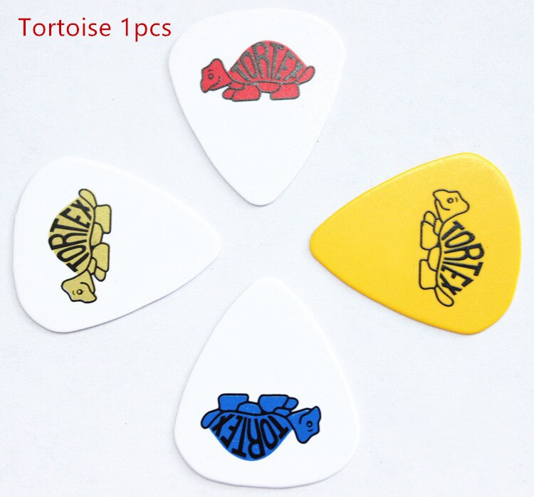 10 unids/set guitarra bajo acústico eléctrico accesorios clásico espesor bajo púa mediador instrumento Musical de espesor: Tortoise 1pcs
