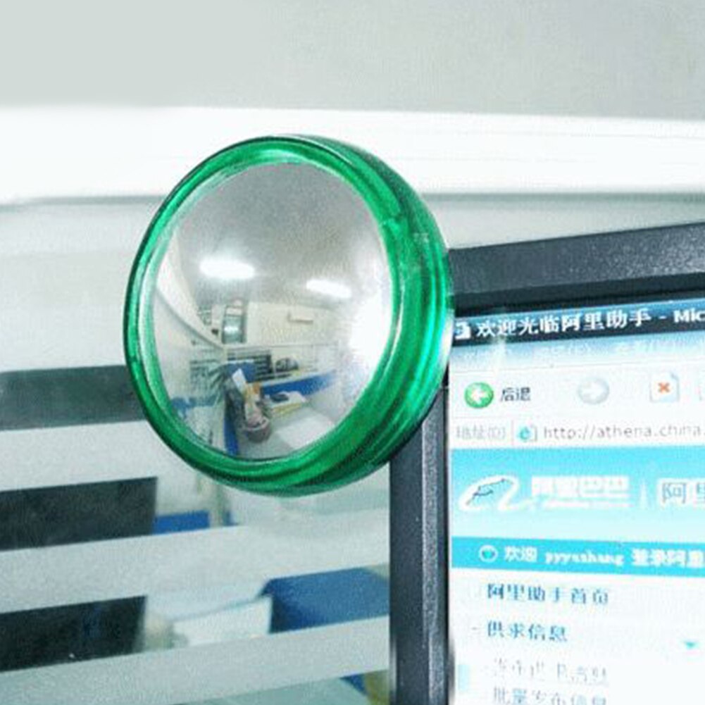 Office Supplies Cubicle Personal Safety Computer Rearview Mirror Random Color PC Acrylic lens Multipurpose Surveillance