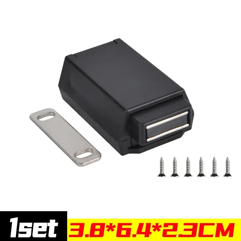 1/4 sæt magnetiske skabslåger, usynlige møbeldørstoppere, kraftige skabe, magnetisk lukker, hardwaretilbehør: Nikkel
