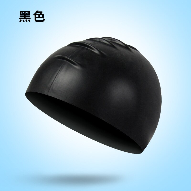 Adult Silicone Swimming Cap Solid Rubber Silicone Men Women Waterproof Petal Swim Pool Caps Protect Teens Diving Hat