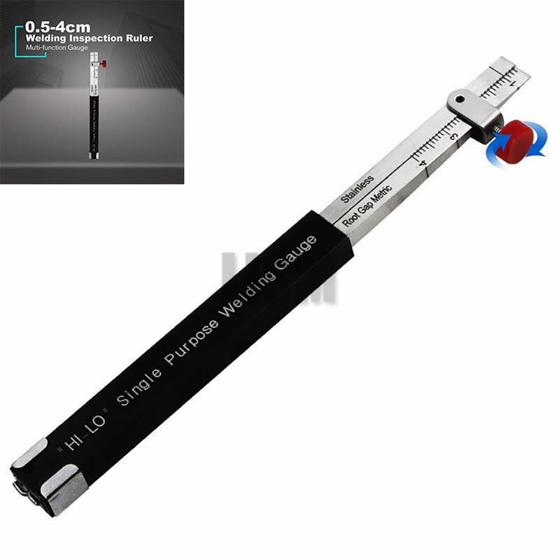 Welding Inspection Scale Small Height Gauge HI-LO Dedicated Internal Welding Ruler Metric Size