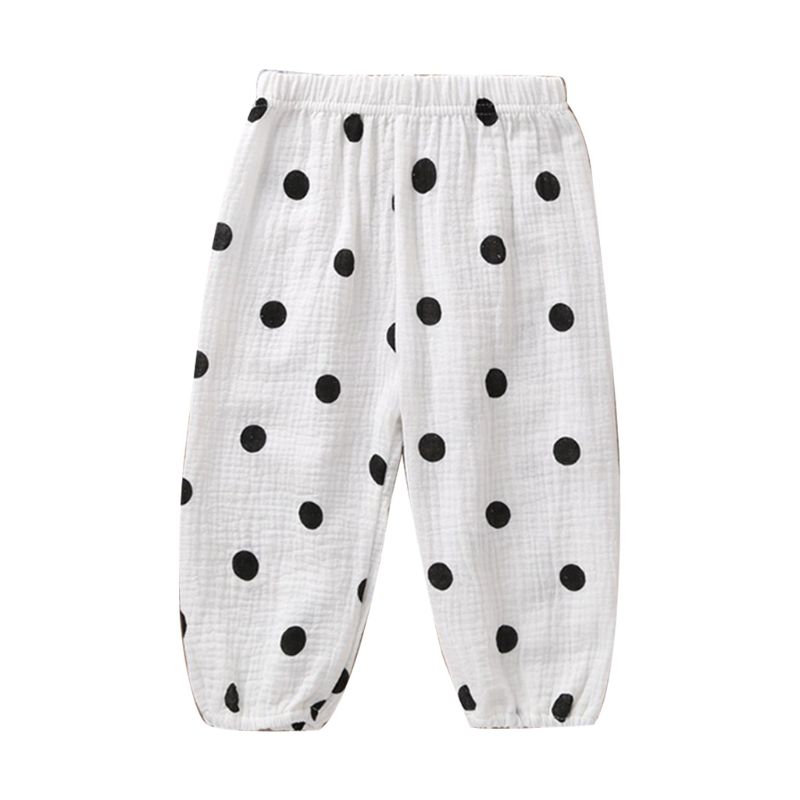 Children Anti-mosquito Long Pants Boy Girl Cotton Loose Trouser Infant Bloomer P31B: 9FF1001092-1-M