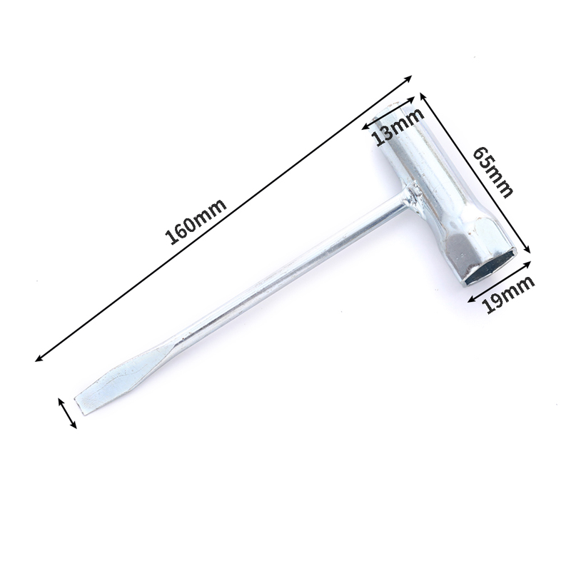 Spark Plug Socket Wrench 13mm &amp; 19mm Stainless Steel Spanner For Gasoline Chainsaw And Brush Cutter