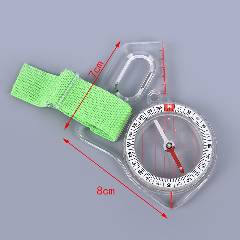 1pc bærbart kompas kort skala kompas udendørs tommelfinger kompas