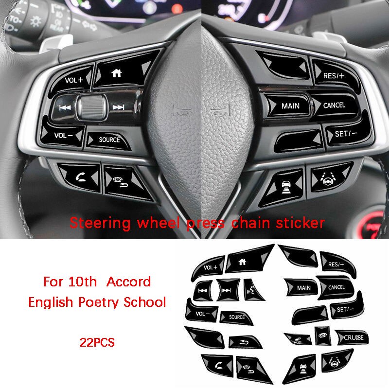 Auto Airco Centrale Bedieningspaneel Beschermfolie Auto Venster Bedieningspaneel Sticker Voor Honda 10th Accord Inspire: Zilver