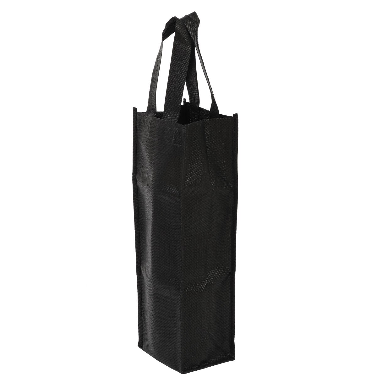 Black Reusable Single Bottle Wine Tote Holder Vineyard Bag Tote Bag Single Pack Set