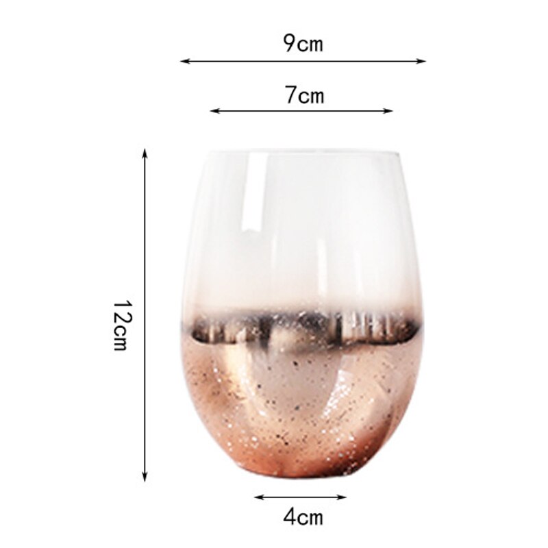 Taza de cielo estrellado de 540ml, vaso de agua de vidrio para el hogar, vaso de batido en forma de huevo, vaso sin plomo,: 1