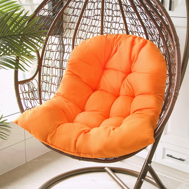 Ei Stoel Mat Swing Hangmat Kussen Schommelstoel Kussen Cradle Kussen Tuin Outdoor Indoor Home Decor Zonder Swing Stoel: Orange Cushion