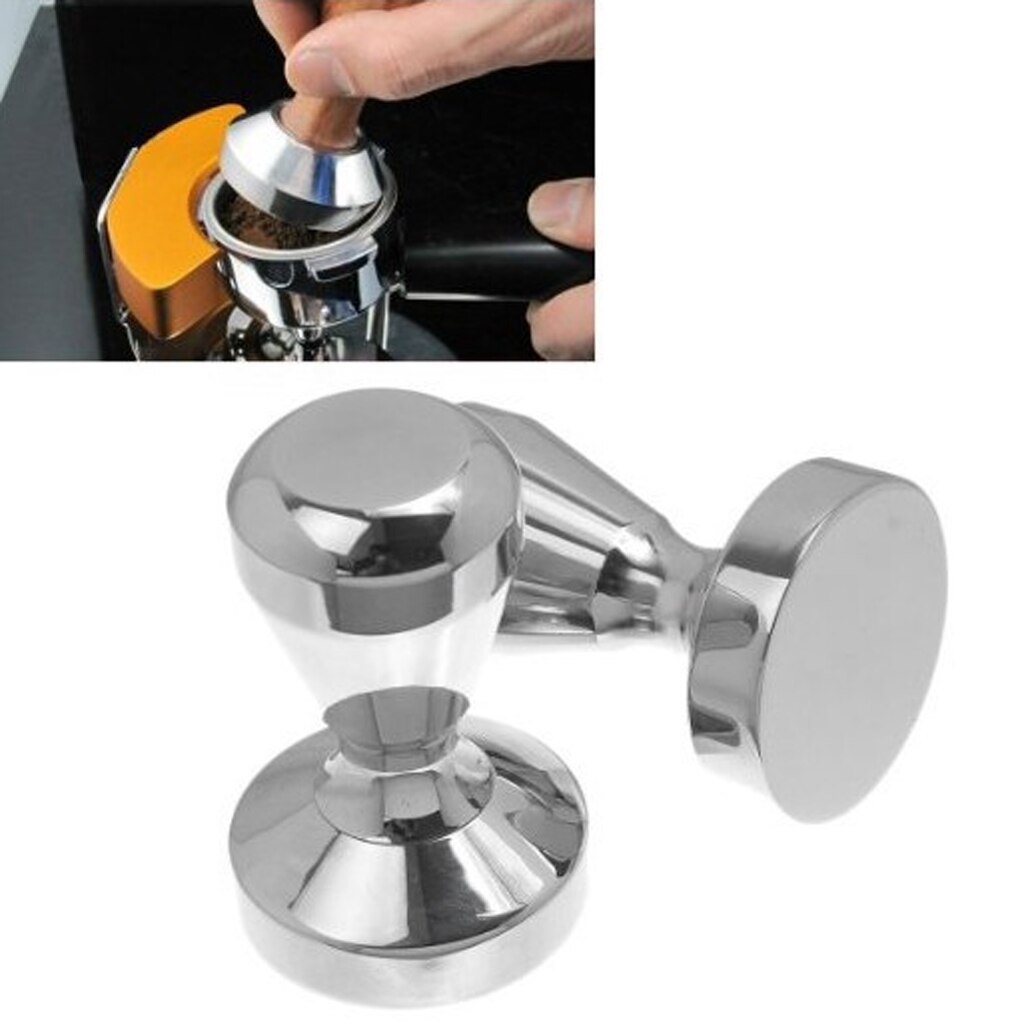 51mm kaffe barista espresso sabotasje utgangspunkt klar kropp rustfritt stål presse