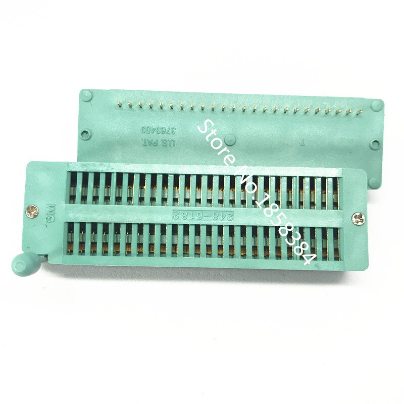 2Pcs/Lot 3M Gold DIP 48 Pin 48Pin Universal ZIF IC Socket 12268