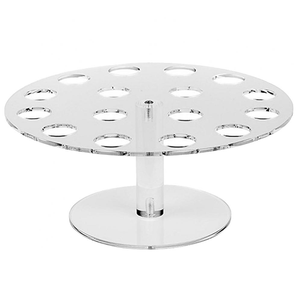 16-Hole Round Acrylic Ice Cream Cone Dessert Holder Display Stand Party Shelf Ice Cream Cone