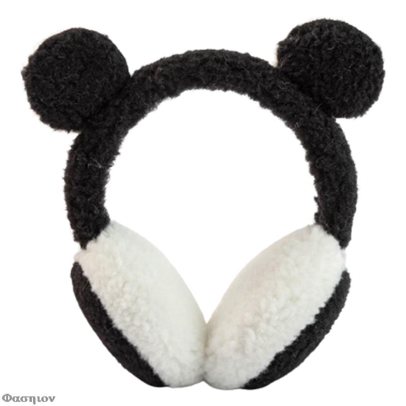 Couvre-oreilles en polaire unisexe, Protection contre le froid, casque de ski en plein air, patinage, Kawaii, ours en peluche, bandeau thermique pour fête