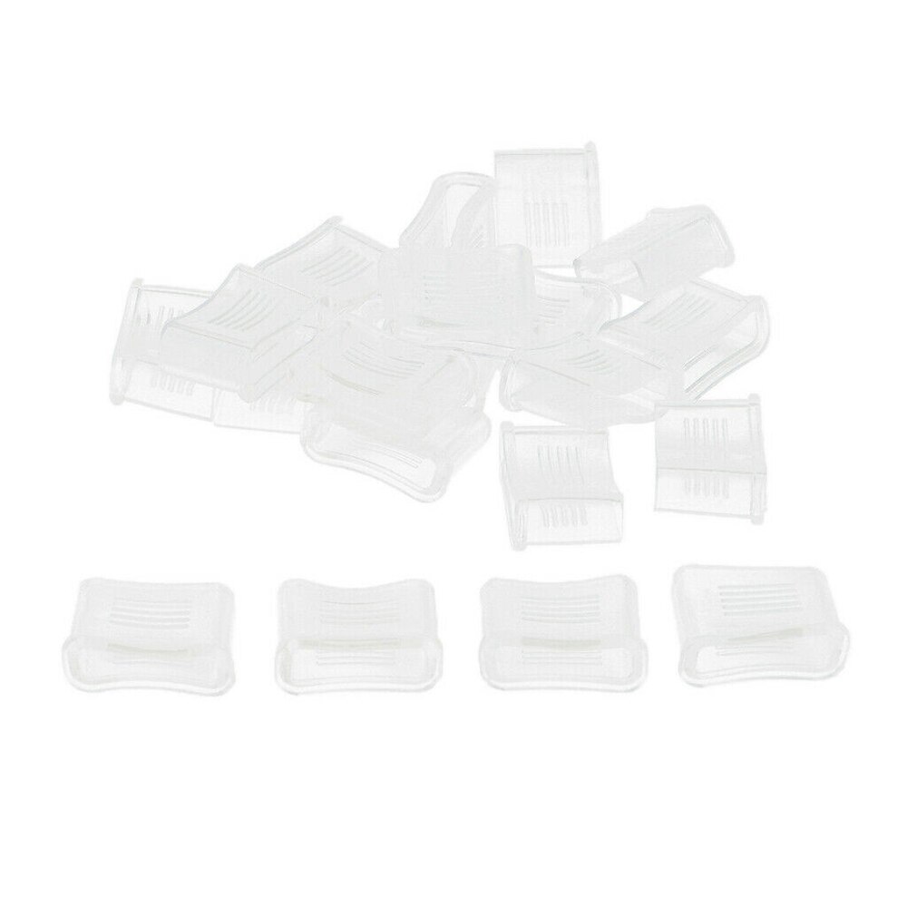 20 stk dommerfløytedeksel 2*2.2cm gjennomsiktig fløytedempet munngrep fotball dommerfløytebeskyttelsestilbehør