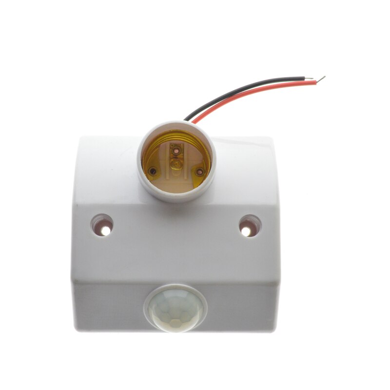Automatic Human Body Infrared IR Sensor LED Bulb Light E27 Base PIR Motion Detector Wall Lamp Holder Socket AC 110V 220V