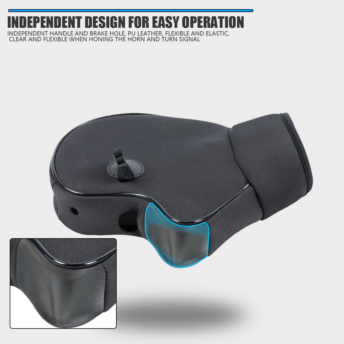 Motorfiets Dik Warm Stuur Mof Waterdichte Scooter Grip Handvat Bar Mof Winter Beschermende Warmer Thermische Dekking Handschoenen