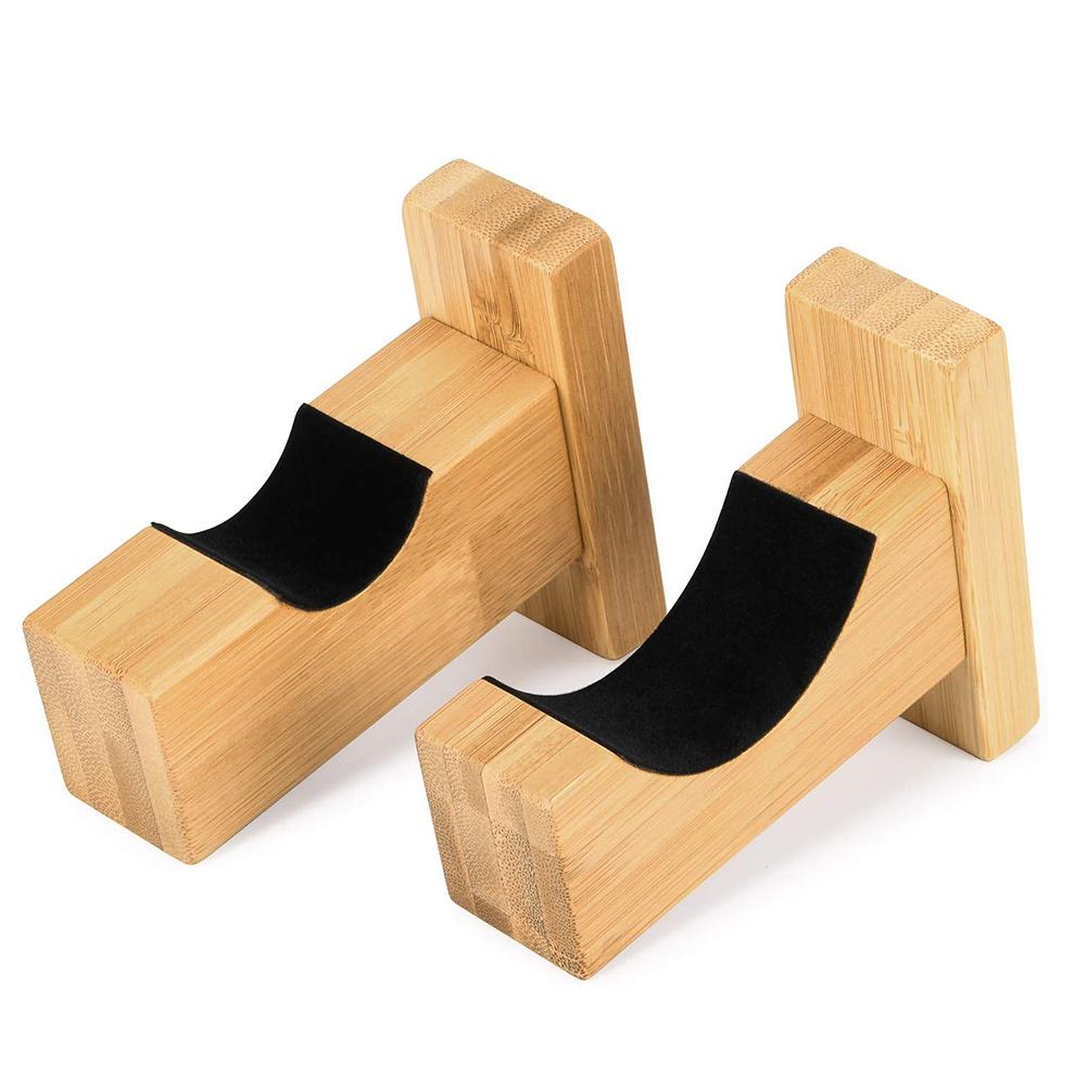 2PCS Baseball Bat Display Rack Wall Mounted Bat Holder Bamboo Bat Display Case Placing Baseball Bat Softball Bat Hockey Stick