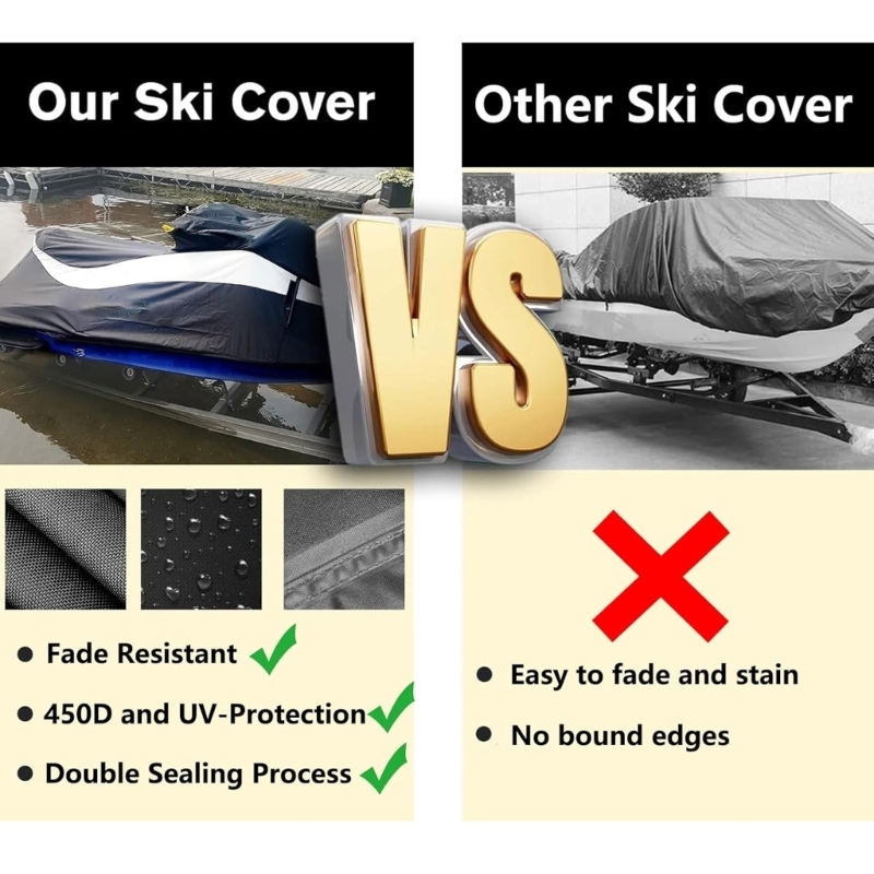 Anhängerschutz für Wasserfahrzeuge aus Oxford-Stoff, wetterbeständige Abdeckung für sterben Lagerung Freien, passend für