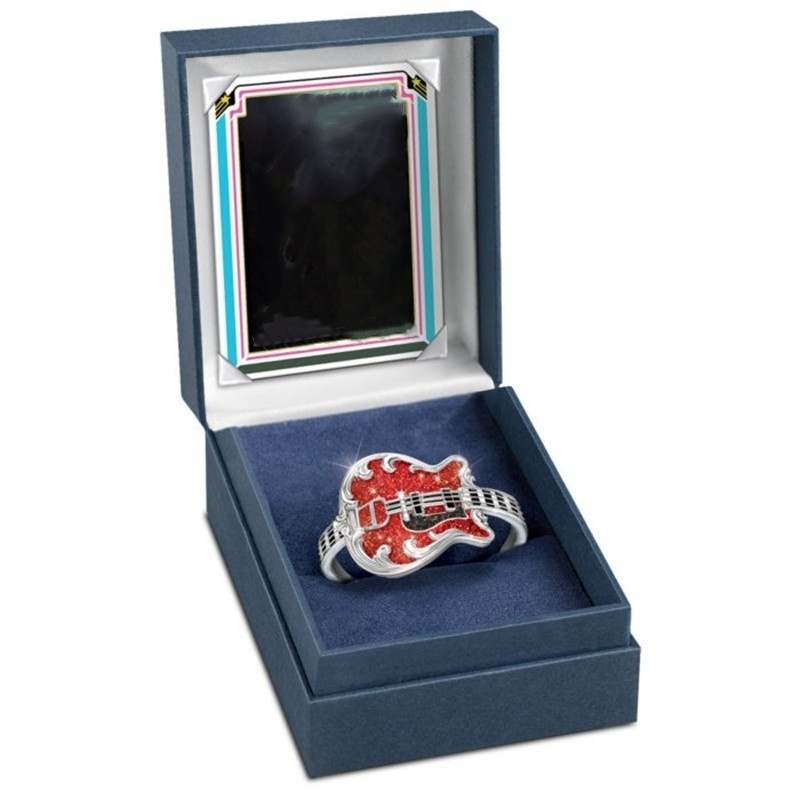 Party Banquet Ring for men Birthday Christmas Exquisite Guitar Ring Gothic Style Hip Hop Punkd Ring