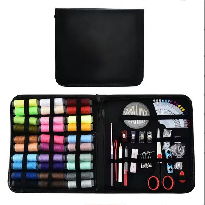 Sewing Kit Set for Home DIY Embroidery Hand Sewing Tools Portable Travel Sewing Tool Set Home Sewing Box Organizery: Dark Khaki