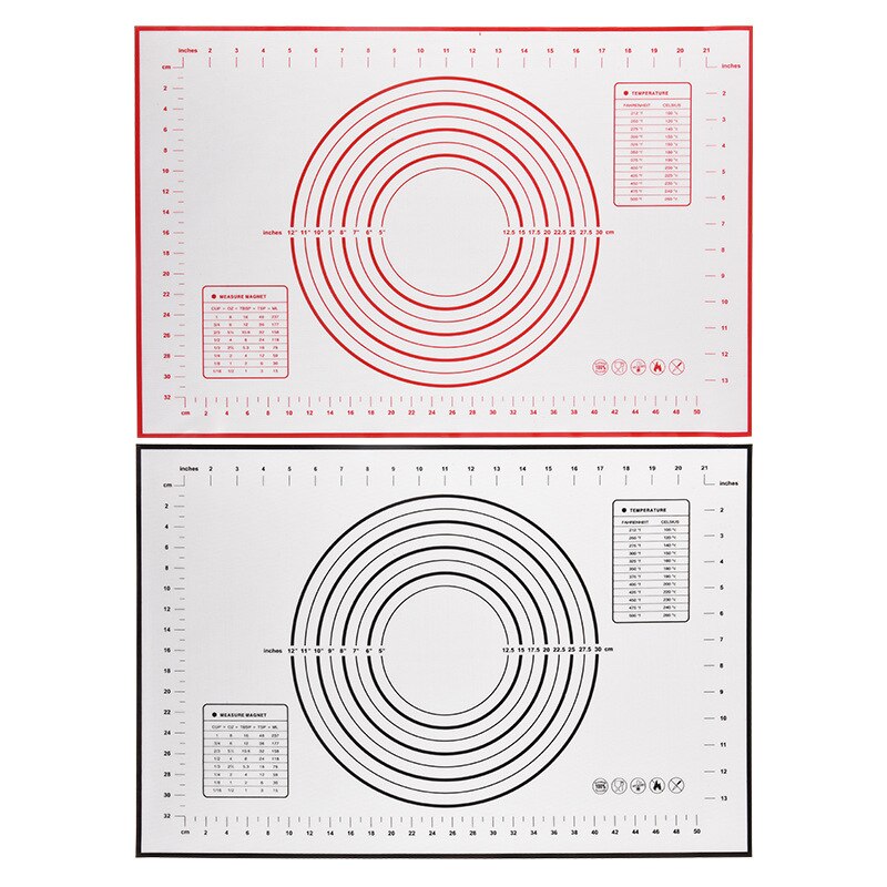 17 Inch Stainless Steel Adjustable Thickness Rolling Pin Scale Rolling Pin Silicone Kneading Pad