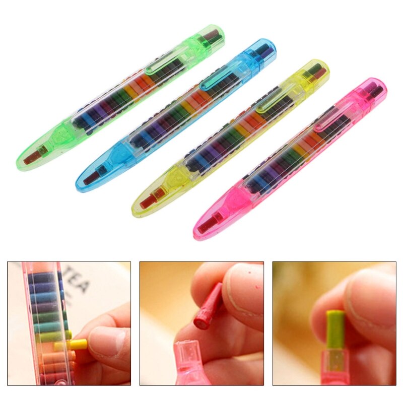 20 Colors Replaced Crayon Multi-color Kids Painting Pen Student Drawing Tools