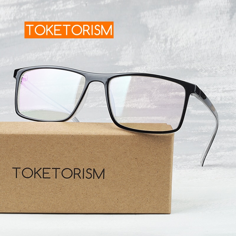 Toketorism high rectangle glasses for myopia spectacle frames for women men 9242
