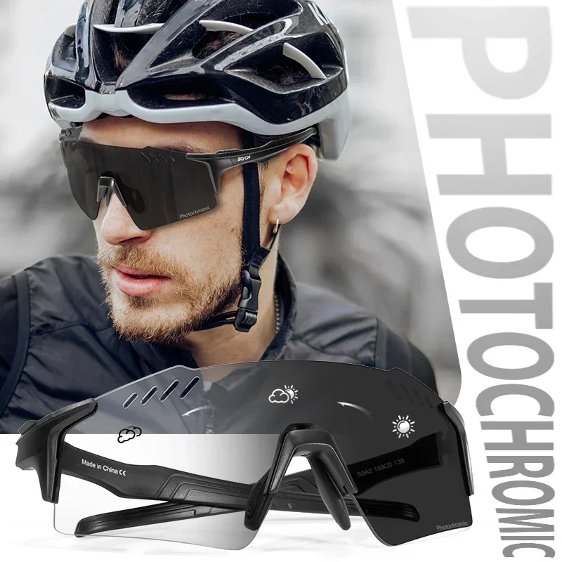 SCVCN 2PCS SCVCN Photochromic Cycling Glasses Y2K Style Plastic Sports Cycling Goggles For Men Suitable For Daily Wear Photography Shopping Cycling Skiing And More P 151680167