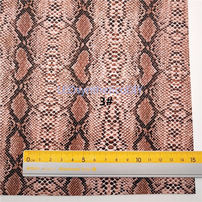 1pc 21 x 29cm slange kunstlæder stof, syntetisk læder stof læder ark, pu læder til at gøre buer leosyntetisk  t246