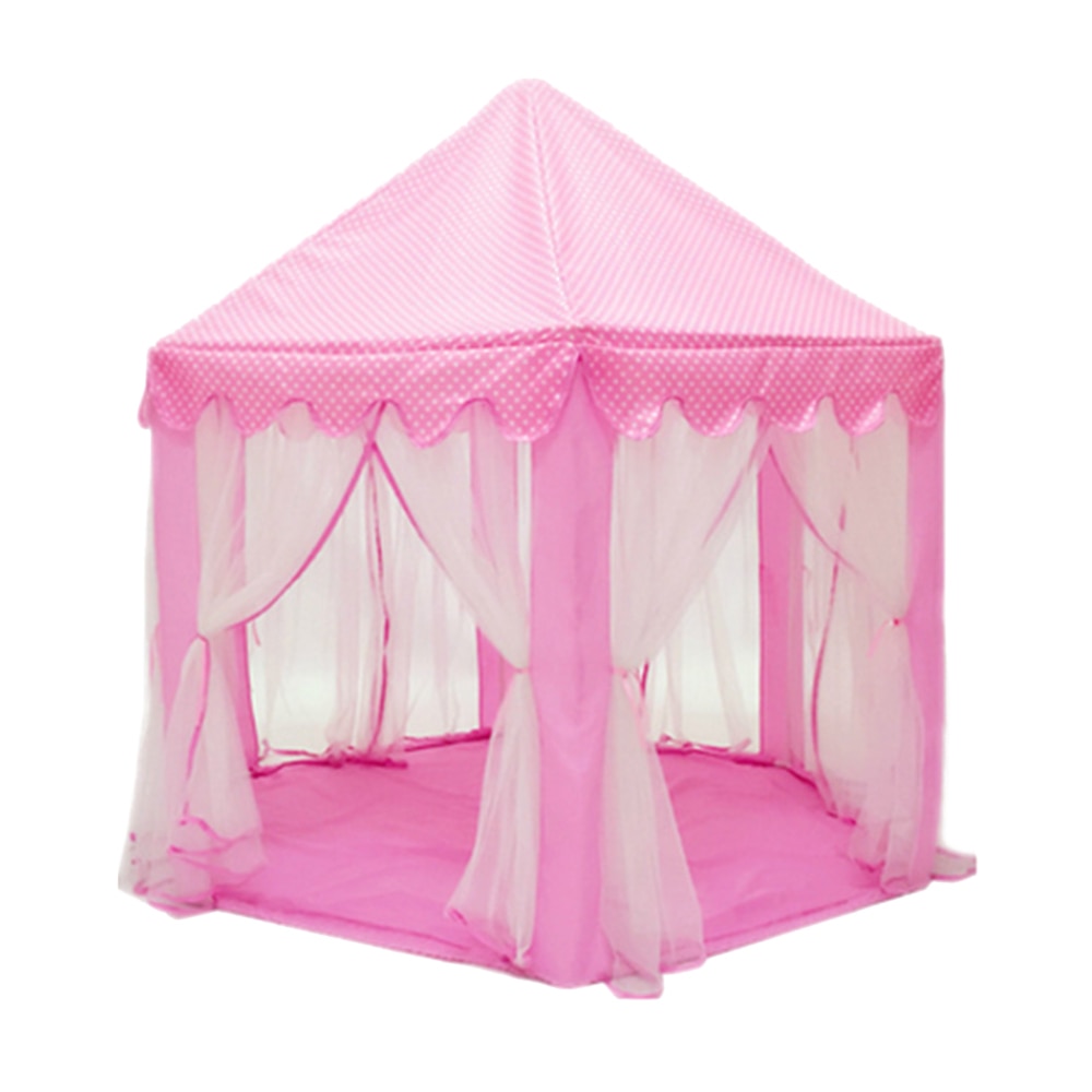 Giardino Della Ragazza Della Principessa Rosa Castello Tende Portatili Per Bambini Pieghevole per Esterni Tenda del Gioco Per Bambini Piscina di Palline Playhouse