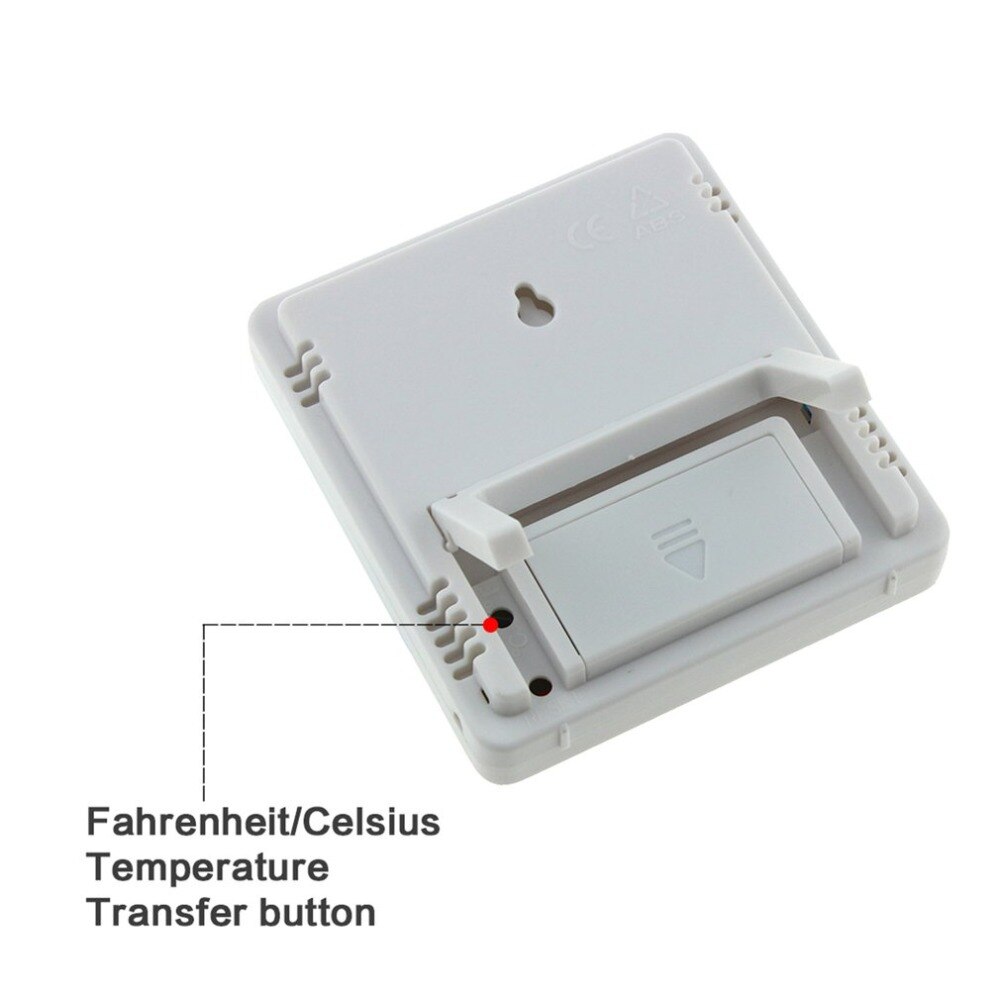 HTC-1 Indoor LCD Electronic Digital Temperature Humidity Meter Room Thermometer Hygrometer Alarm Clock Weather Station