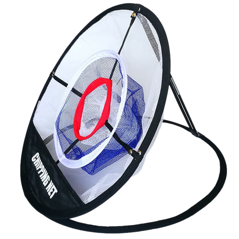Golf inomhus utomhus chipping nät pitching burar mattor träna lätt nät golf träning golf hjälpmedel med en pad och boll