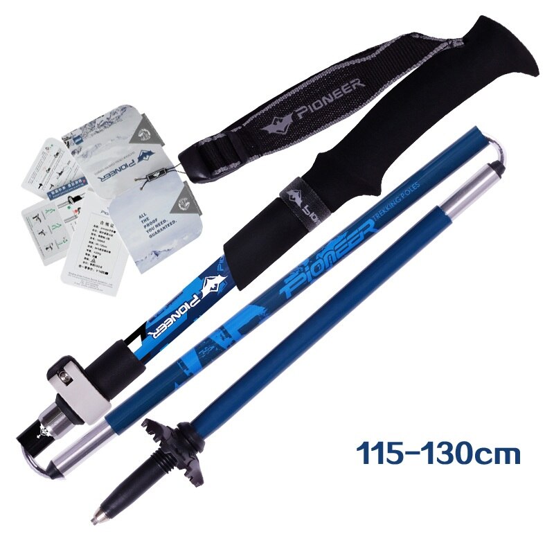 1 Piece Portable Folding Carbon Fiber Ski Pole Outdoor Ultralight Collapsible Adjustable Ski Nordic Walking Stick Snowboard