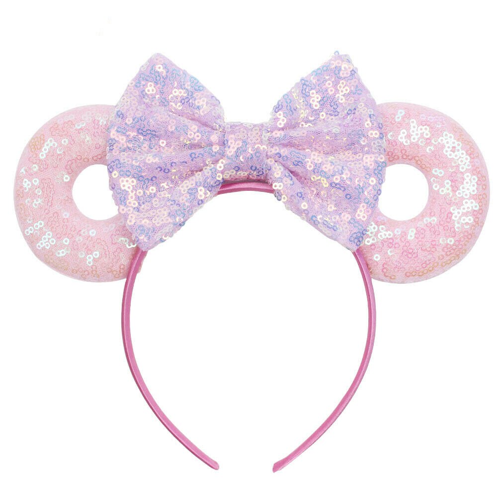 Meisje Kid Haar Hoepel Band Donut Muis Oren Boog Knoop Party Accessoires Hoofdband: 9
