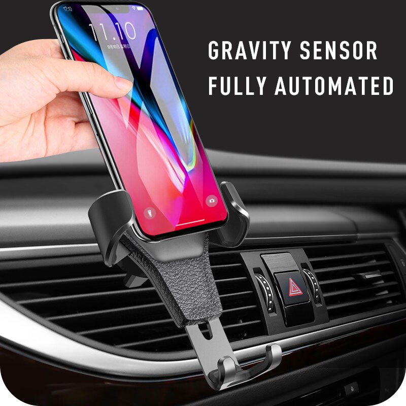 Suporte universal de carro para celulares, apoio para smartphones sem magnetismo para ventilação de carro 4.7 "-6.5" smartphone