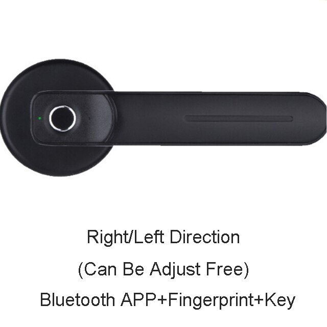 TT LOCK mobile phone bluetooth remote control fingerprint key handle lock cylinder indoor office home outdoor smart door lock: Default Title