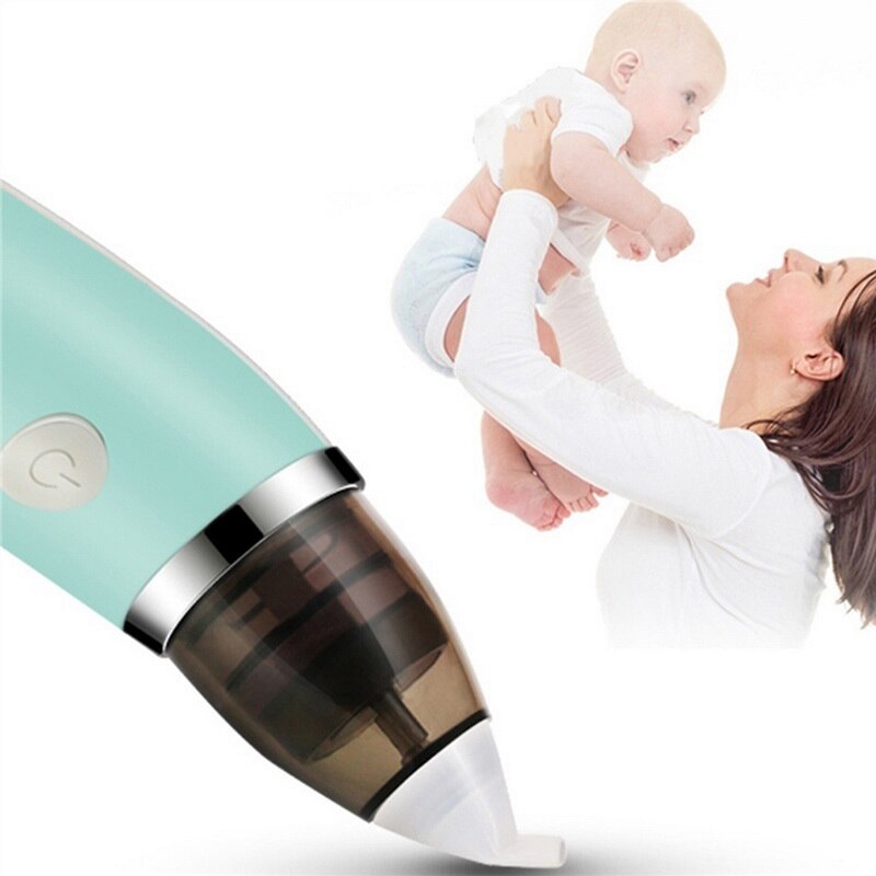 CYSINCOS Aspiratore Nasale Del Bambino Elettrico di Sicurezza Igienico Naso Cleaner Cura Del Bambino Punta del Naso Orale Snot Sucker Per Dell'infante appena nato Del Bambino