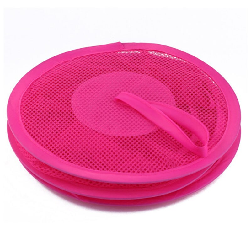 Składany wiszący Organizer siatkowy torby robić przechowywania pudełka pojemnik robić przechowywania bielizny kosz odzież przechowywanie rozmaitości Dom dekoracja: róża czerwony