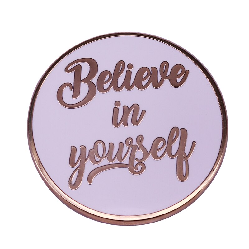Geloof In Jezelf Knop Badge Mentale Gezondheid Pin Inspirational Accessoire